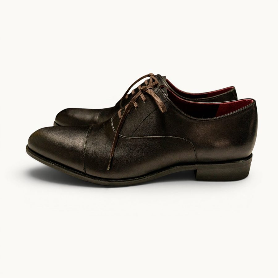 MP Captoe Oxford — Black (Crust) · Archive No.1123