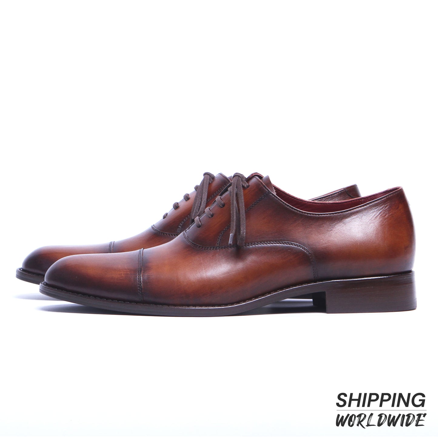 Masterpiece Captoe Oxford New - Tobacco (Calfskin)