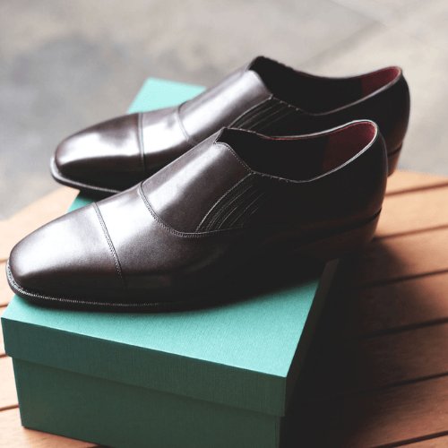 Lazy Man (Machine-Welted) - Black, Brown