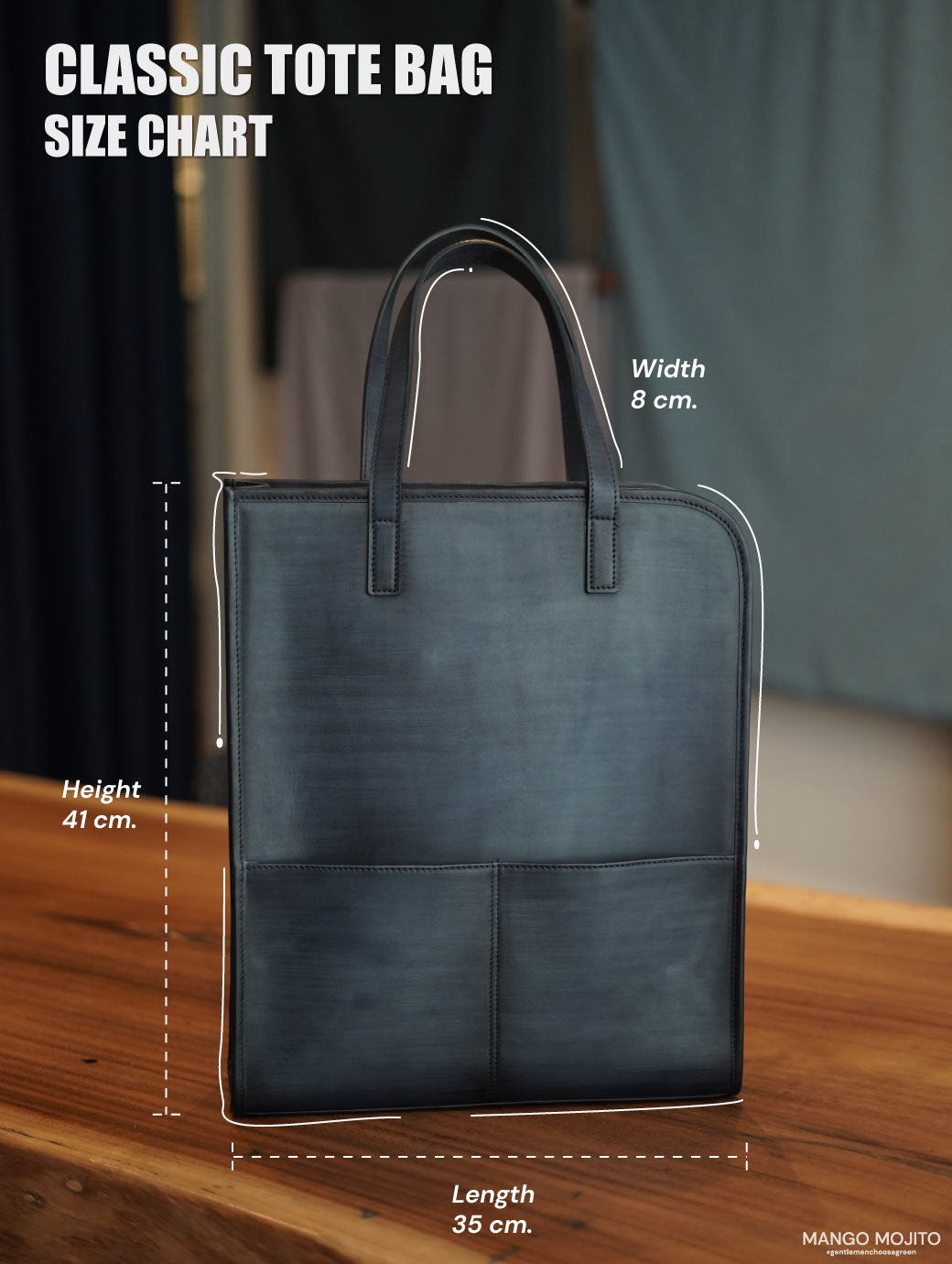 Classic Tote Bag - D.Brown Patina