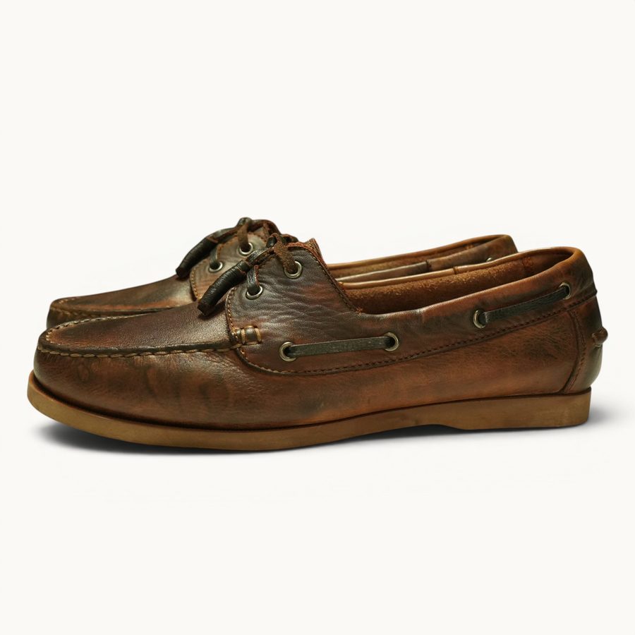 Worn Out Boat Shoe — Brown · Archive No.0805