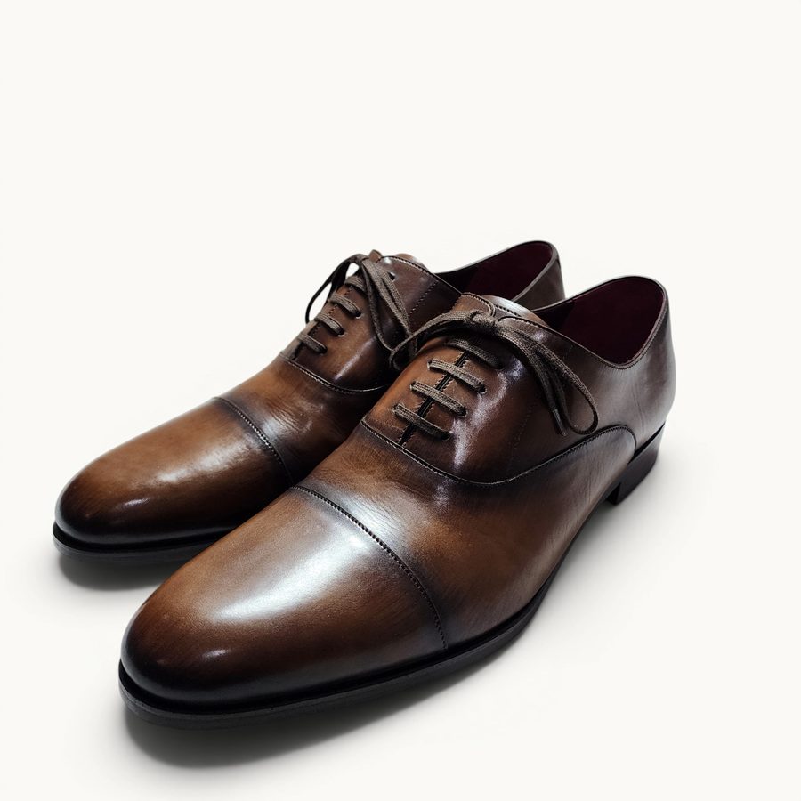 MP Captoe Oxford — Tobacco (Calf) · Archive No.0874