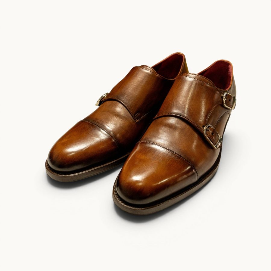 GYW MP Double Monk Strap — Tobacco (Calf) · Archive No.0970