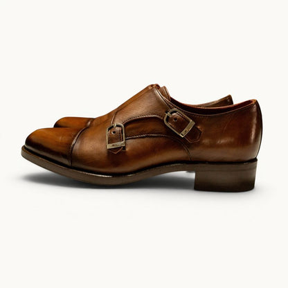 GYW MP Double Monk Strap — Tobacco (Calf) · Archive No.0970