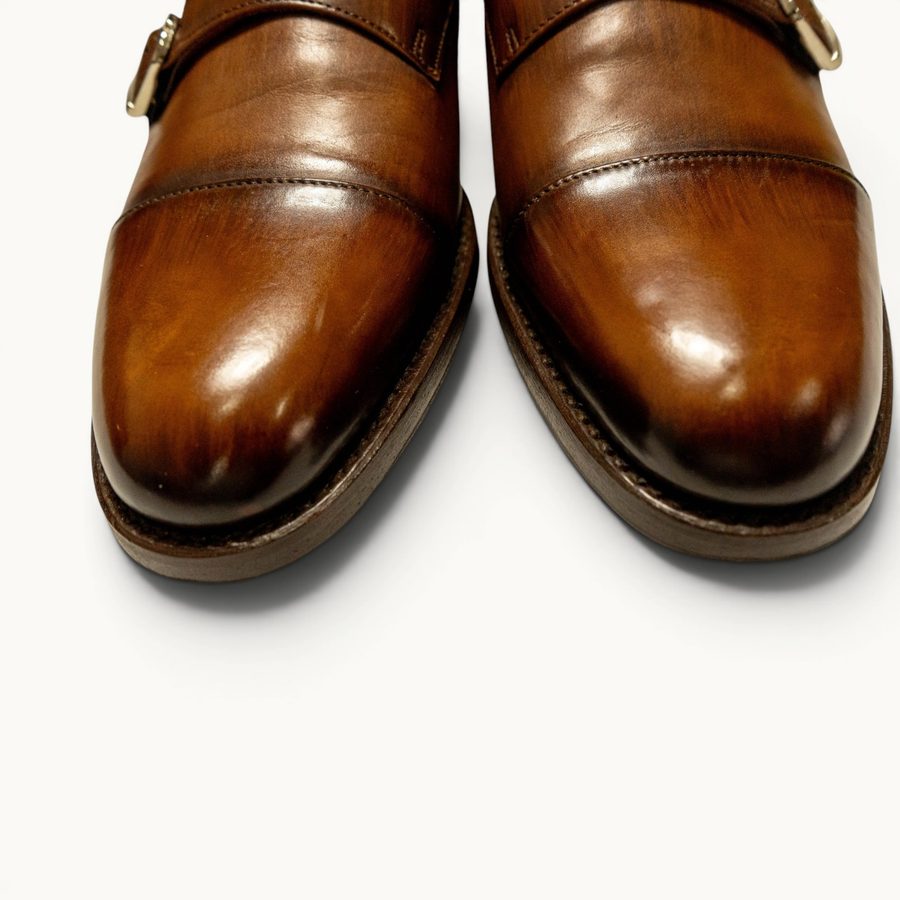 GYW MP Double Monk Strap — Tobacco (Calf) · Archive No.0970