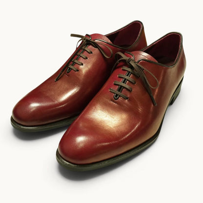 MP Wholecut Oxford — Ruby (Calf) · Archive No.0998