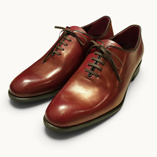 MP Wholecut Oxford — Ruby (Calf) · Archive No.0998