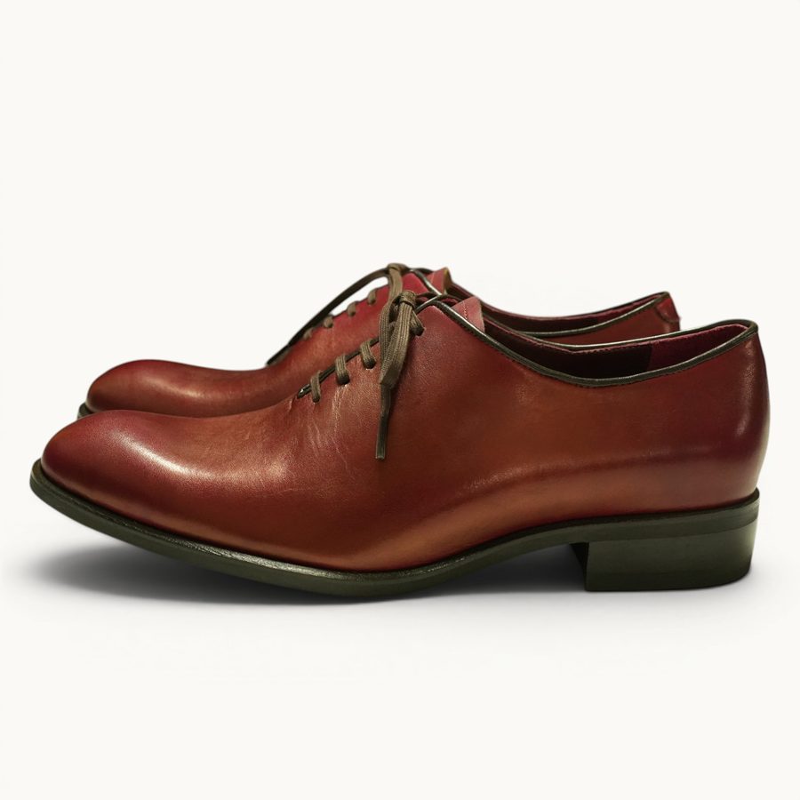 MP Wholecut Oxford — Ruby (Calf) · Archive No.0998