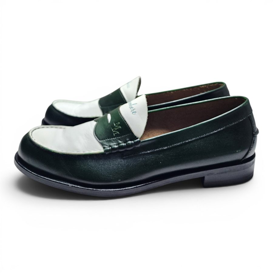 Formal Penny Loafer X Knowwhere — Green-White · Archive No.1157