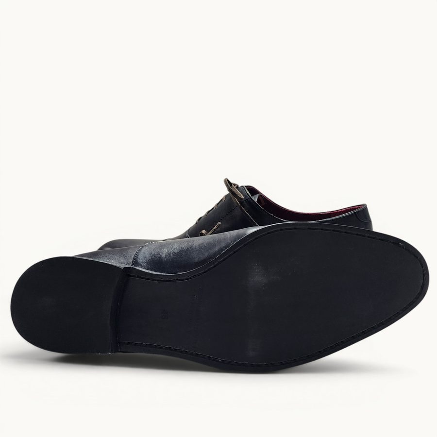 MP Captoe Oxford — Black (Calf) · Archive No.1210