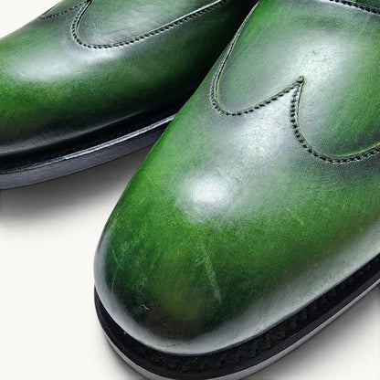 GYW MP Wingtip (Collar) — Green (Calf) · Archive No.1287