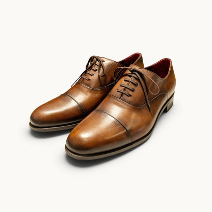 MP Captoe Oxford — Tobacco (Calf) · Archive No.1366