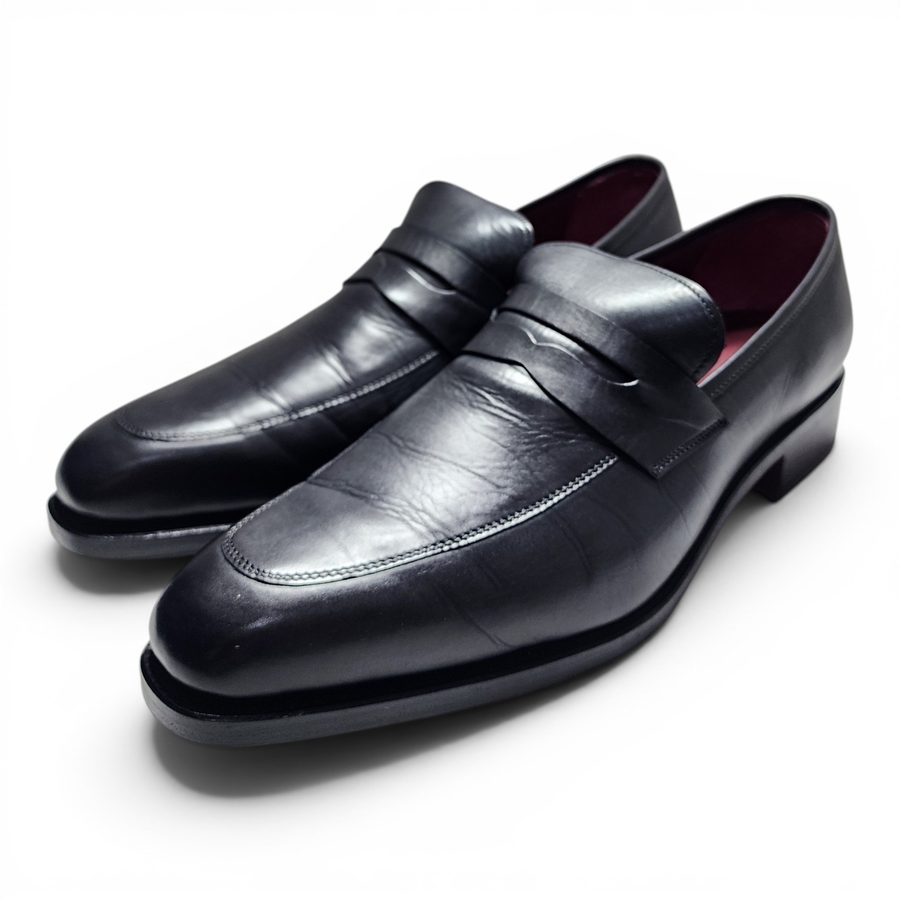 GYW MP Penny Loafer (Square Toe) — Black (Calf) · Archive No.1374