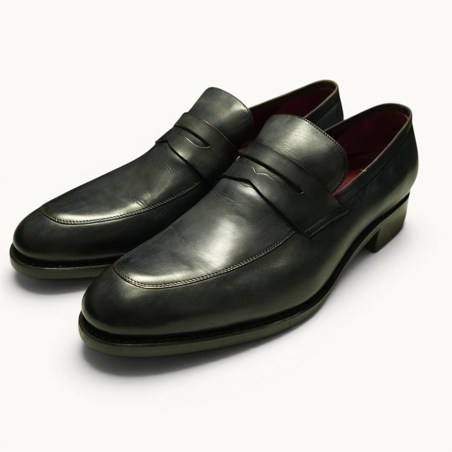 GYW MP Penny Loafer (Square Toe) — Grigio (Calf) · Archive No.1390