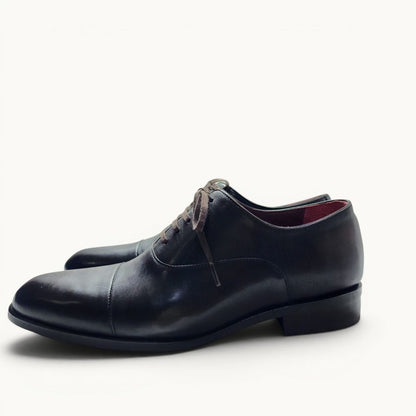 MP Captoe Oxford — Black (Calf) · Archive No.1434