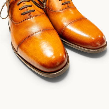 MP Captoe Oxford — Oak (Calf) · Archive No.1534
