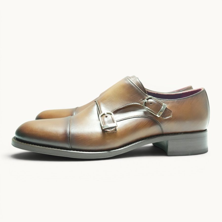 GYW MP Double Monk Strap — Tobacco Patina (Calf) · Archive No.1603