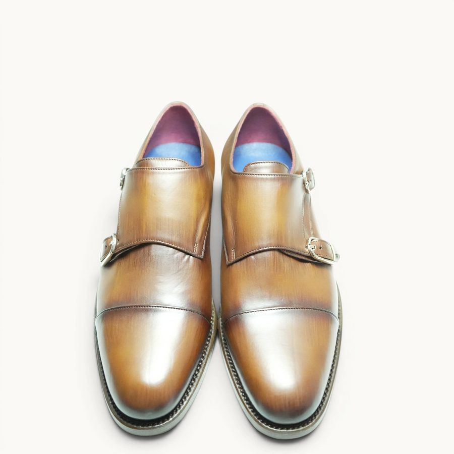 GYW MP Double Monk Strap — Tobacco Patina (Calf) · Archive No.1603