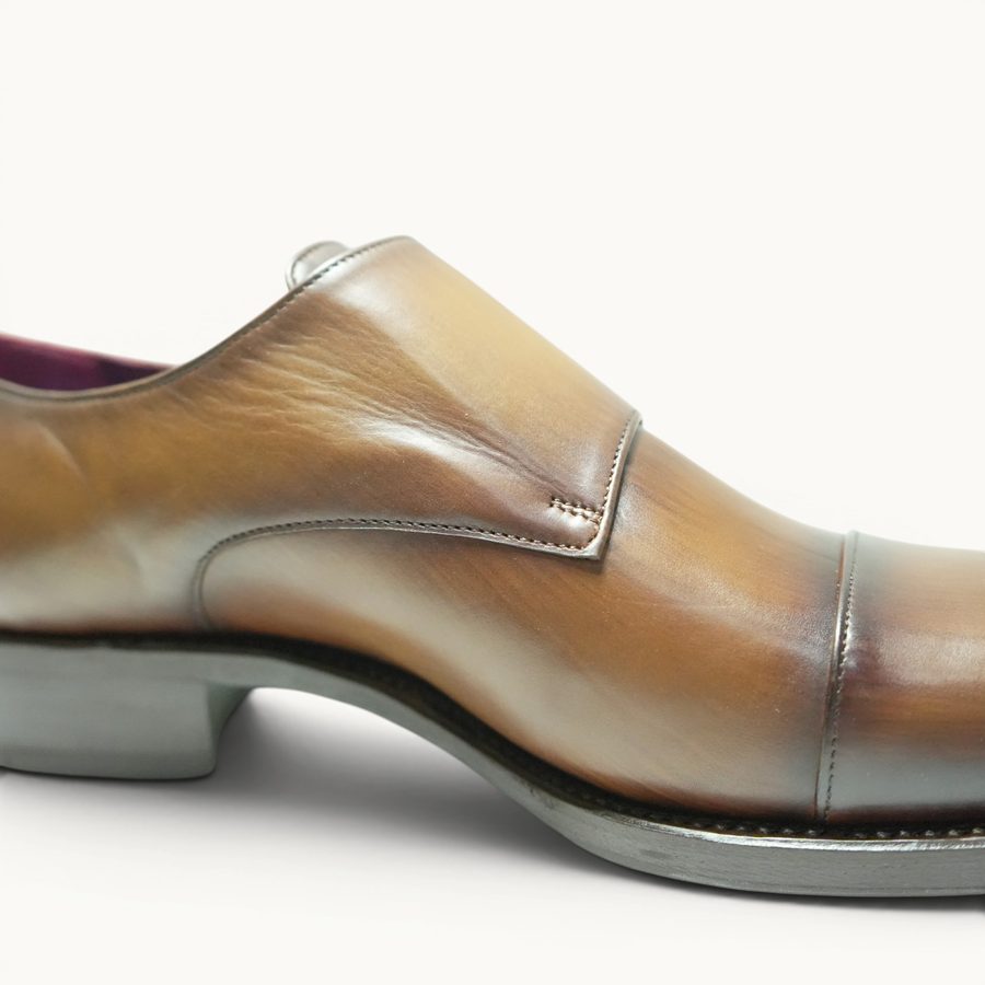 GYW MP Double Monk Strap — Tobacco Patina (Calf) · Archive No.1603