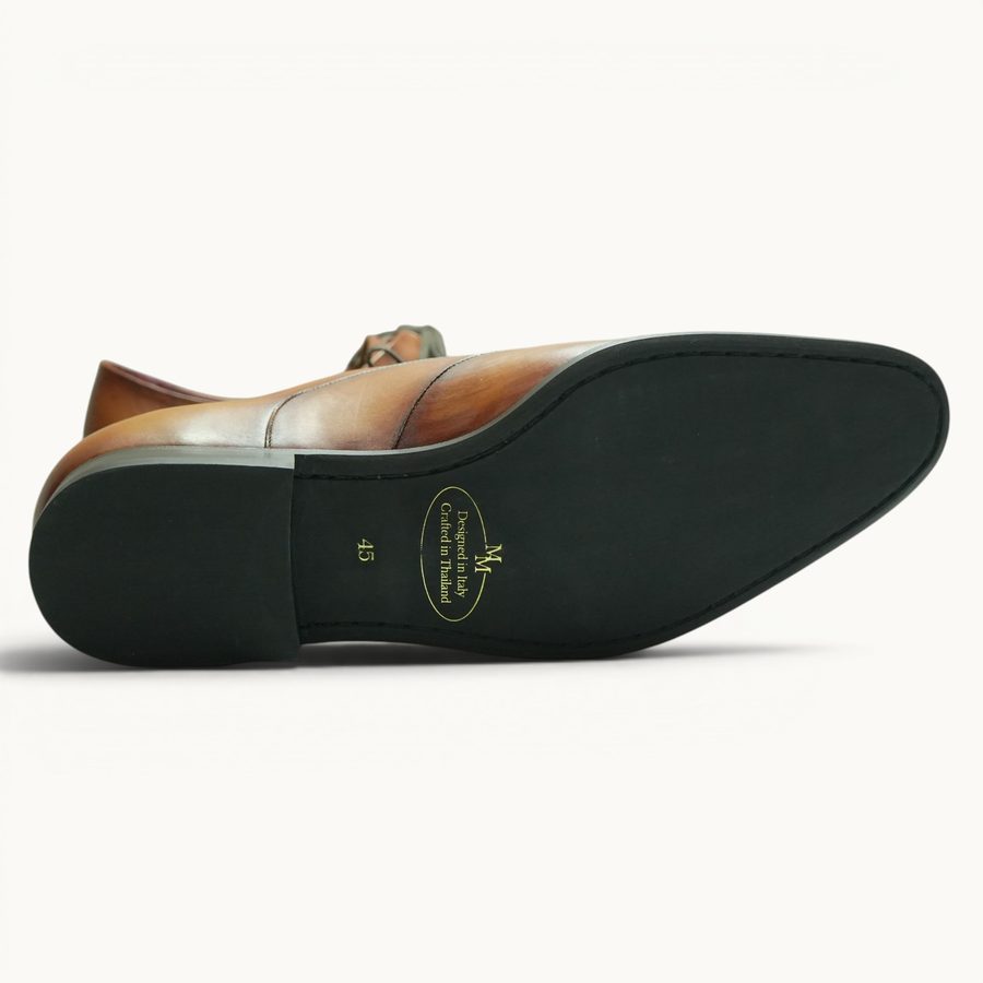 MP Wingtips — Oak Patina (Calf) · Archive No.1624