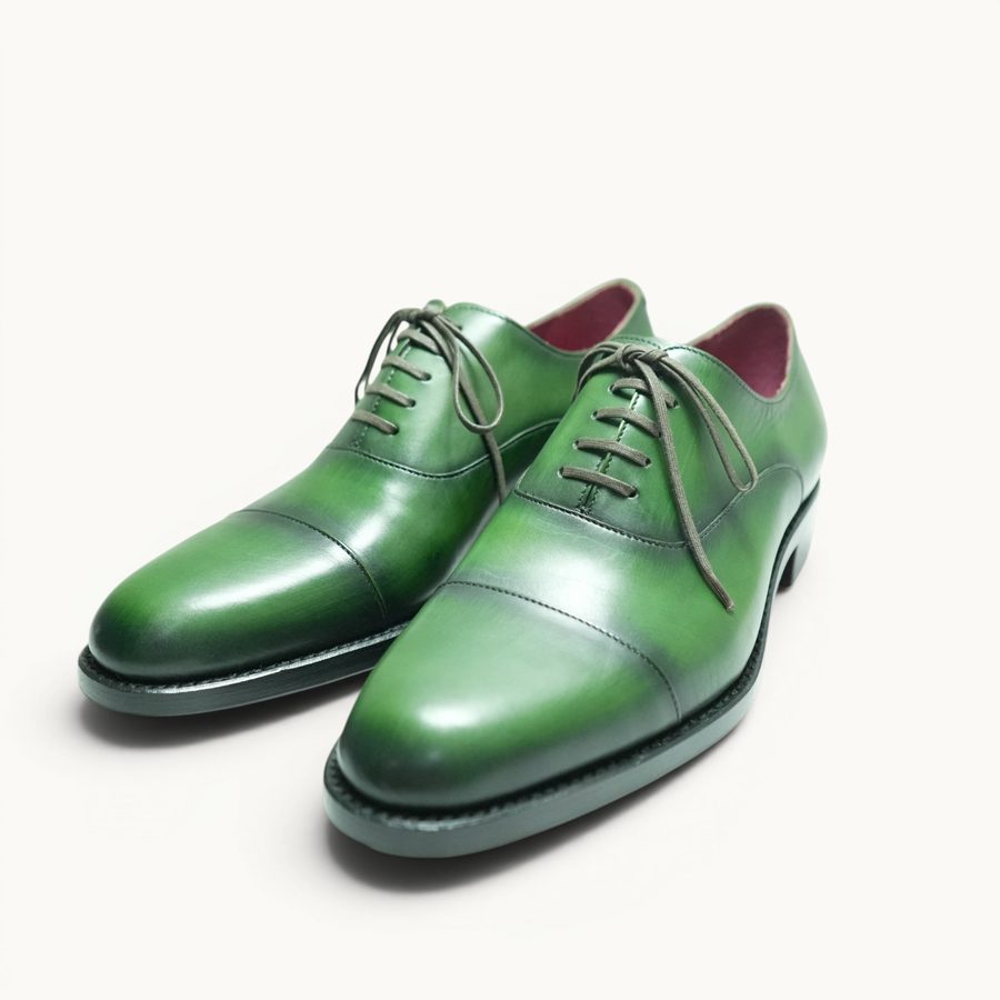GYW MP Captoe Oxford (N) — Green Patina (Calf) · Archive No.1629