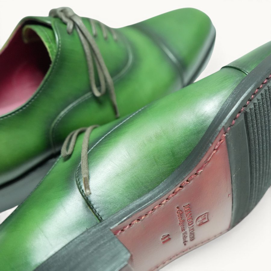 GYW MP Captoe Oxford (N) — Green Patina (Calf) · Archive No.1629