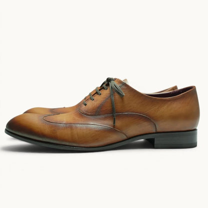 MP Wingtips — Oak Patina (Calf) · Archive No.1658