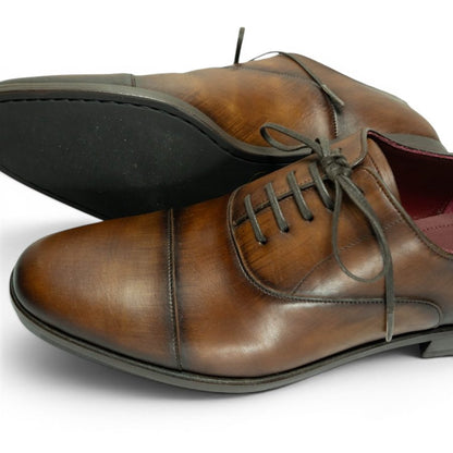 MP Captoe Oxford — Tobacco Patina (Calf) · Archive No.1705