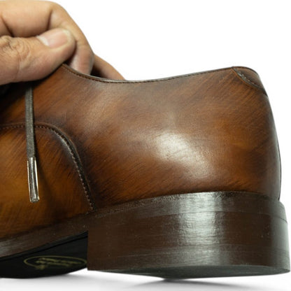 MP Captoe Oxford — Tobacco Patina (Calf) · Archive No.1705