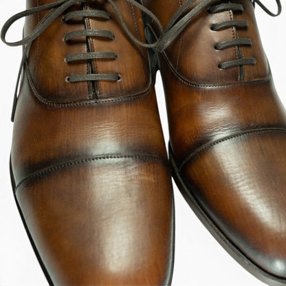 MP Captoe Oxford — Tobacco Patina (Calf) · Archive No.1705