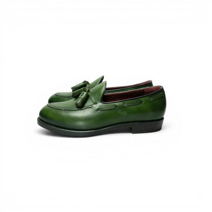 ML Tassel Loafer — Green Patina · Archive No.1712