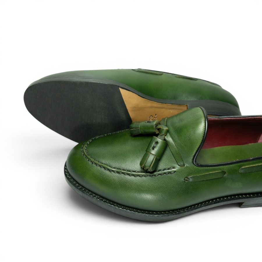 ML Tassel Loafer — Green Patina · Archive No.1712