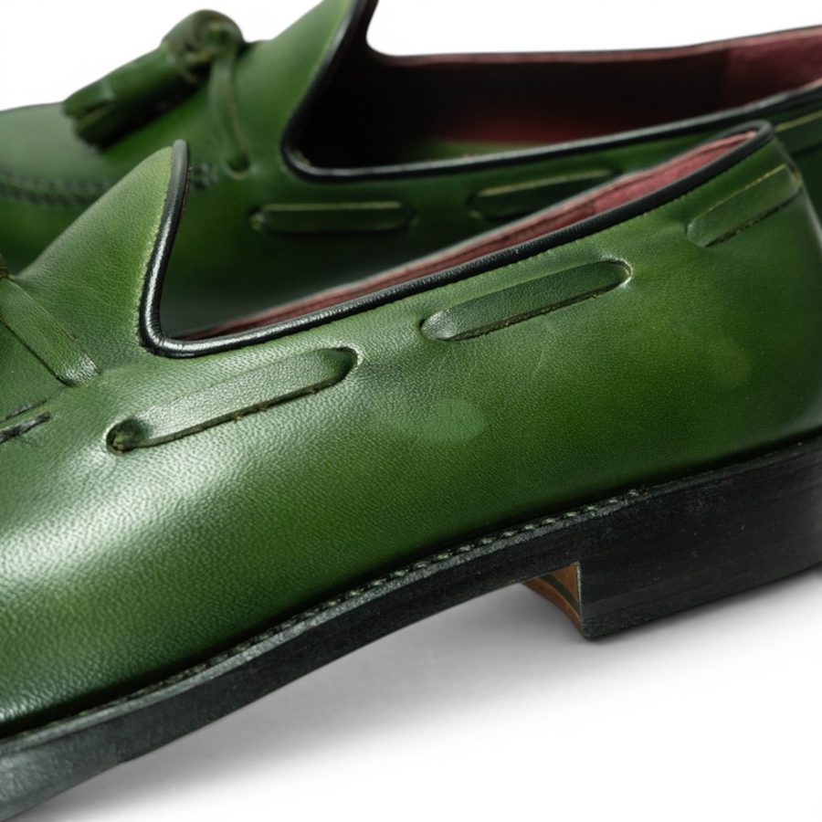ML Tassel Loafer — Green Patina · Archive No.1712