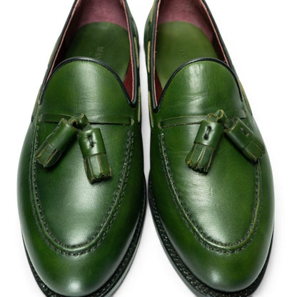 ML Tassel Loafer — Green Patina · Archive No.1712