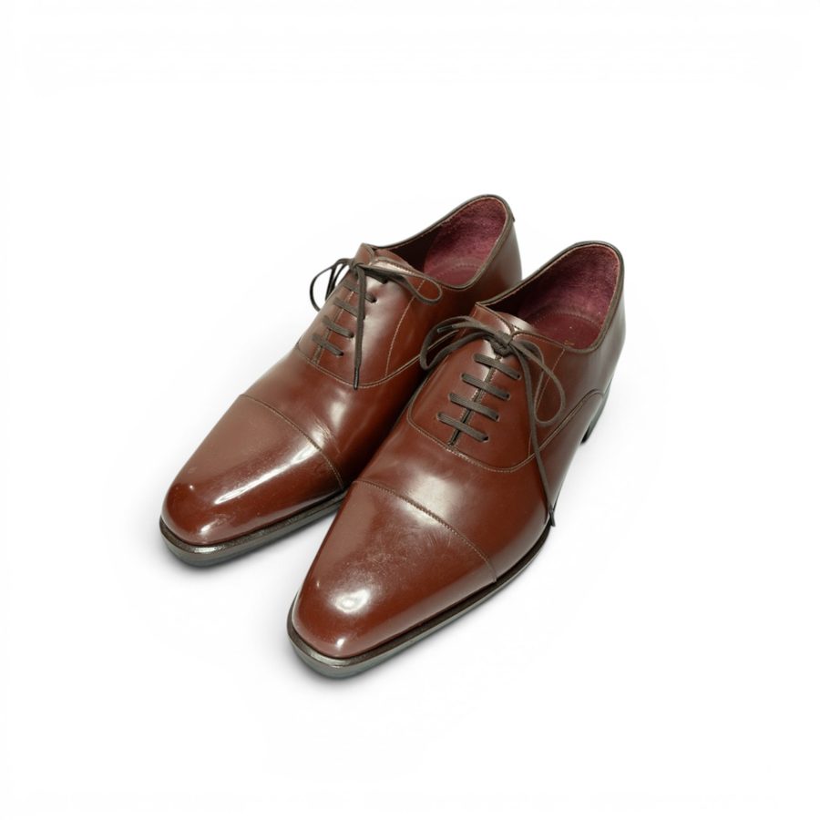MP Captoe Oxford (Chisel) — Burgundy JPN · Archive No.1724