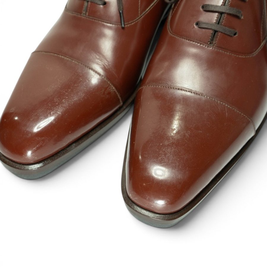 MP Captoe Oxford (Chisel) — Burgundy JPN · Archive No.1724
