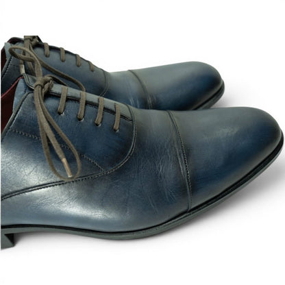 MP Captoe Oxford — Navy Patina · Archive No.1772