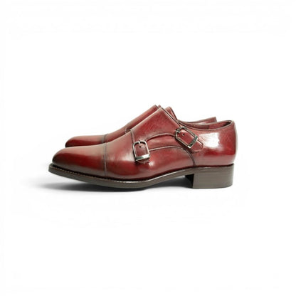 GYW MP Double Monk Strap — Ruby Patina (Calf) · Archive No.1790