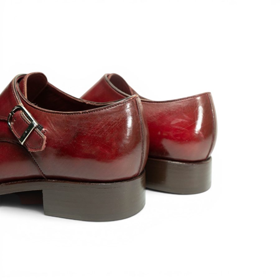 GYW MP Double Monk Strap — Ruby Patina (Calf) · Archive No.1790