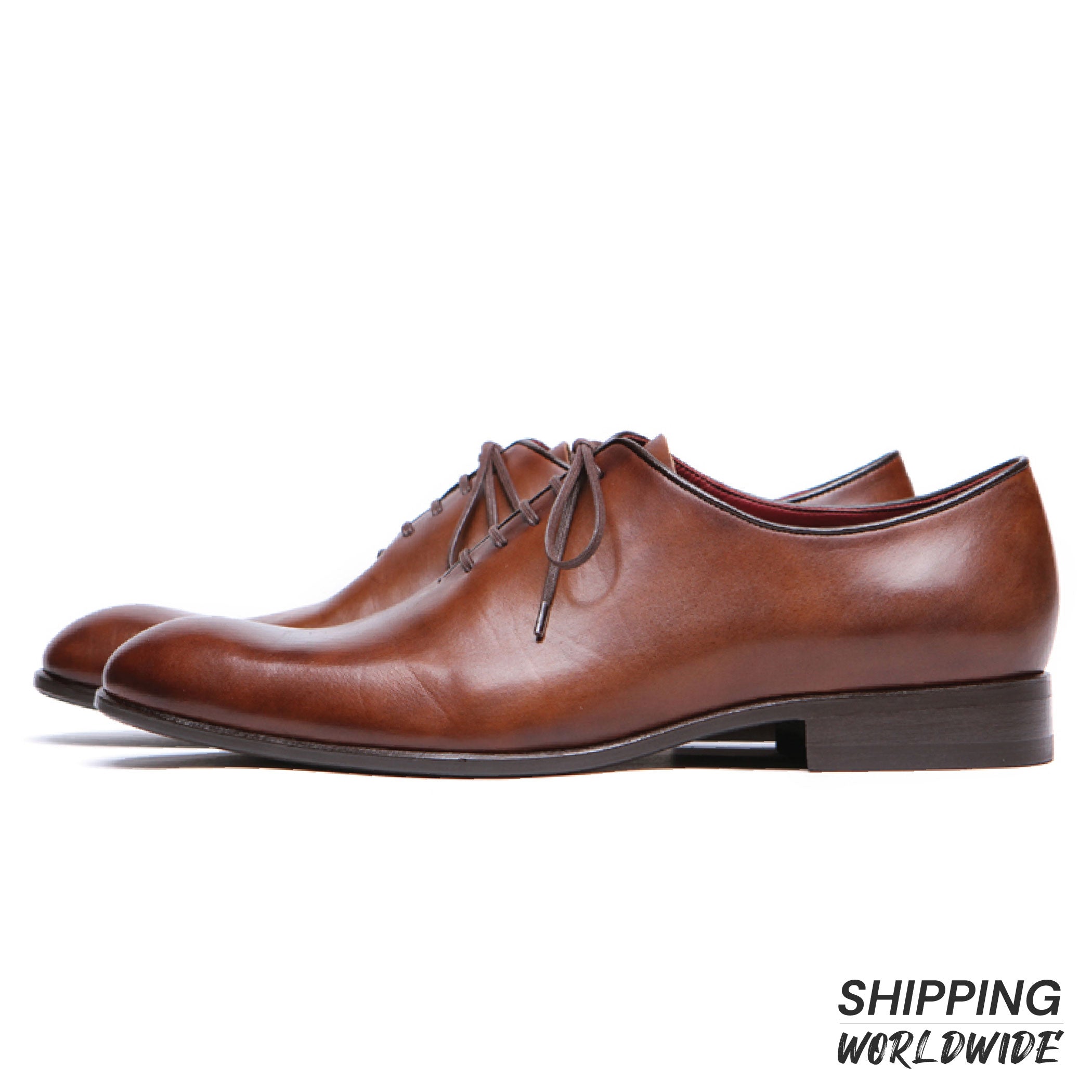 Masterpiece Wholecut Oxford Tobacco Calfskin