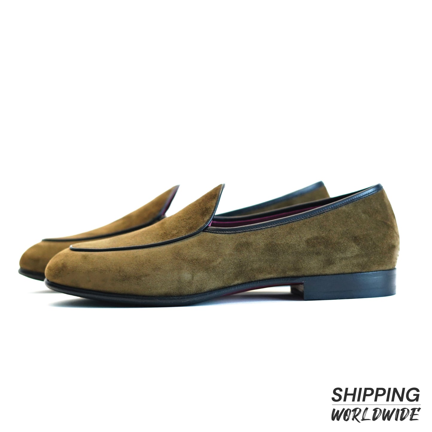 ML Belgian Loafer - Suede Green