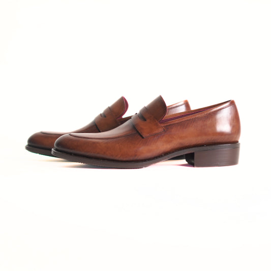 Chisel GYW Masterpiece Penny Loafer - Tobacco (Calfskin)