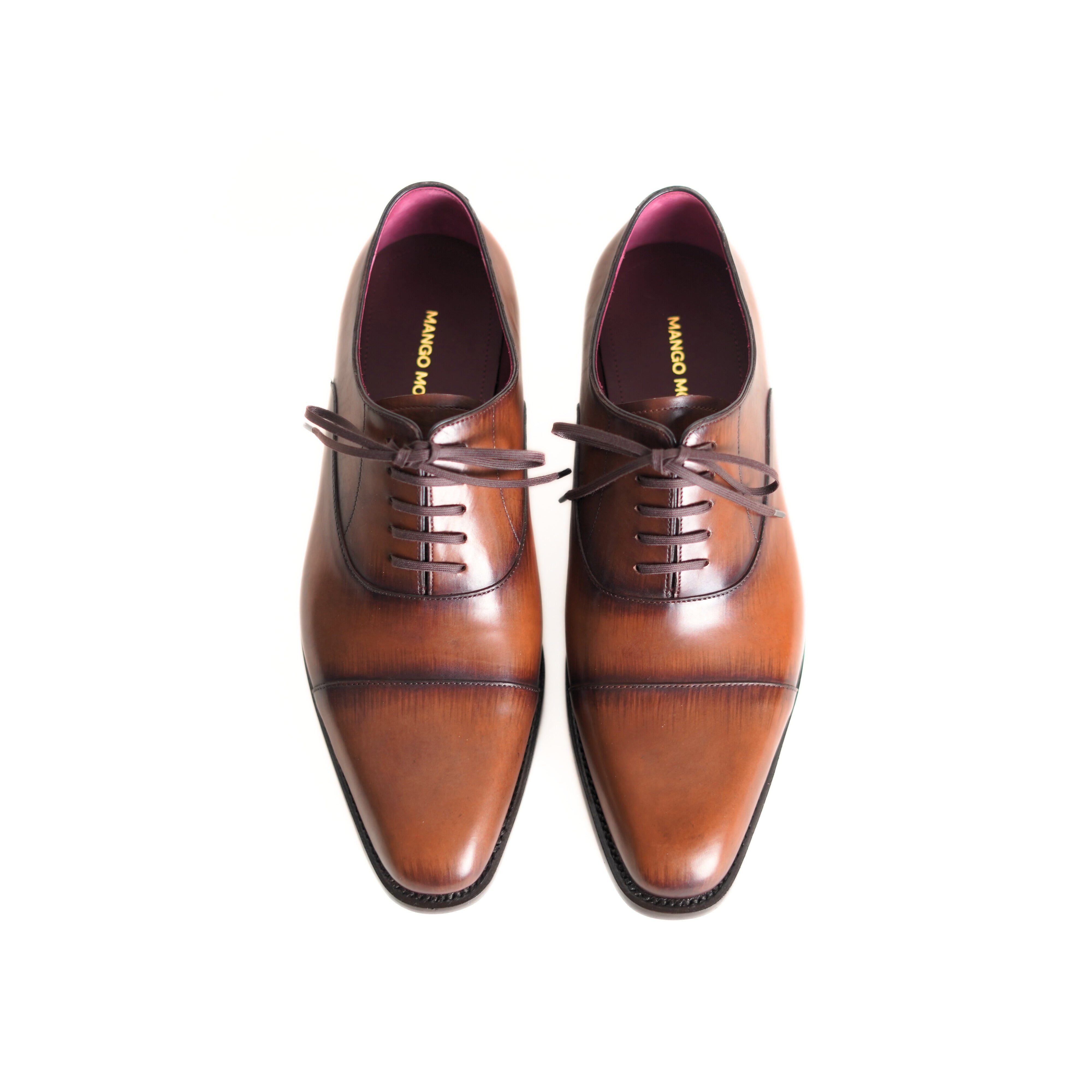 MTO] Chisel GYW Masterpiece Captoe Oxford New - Tobacco