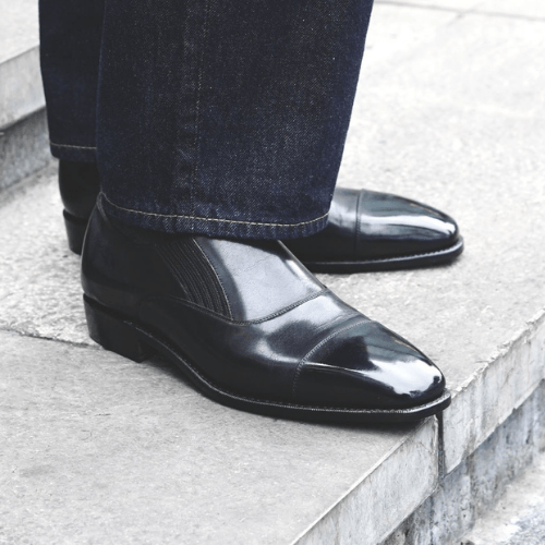 Lazy Man (Hand-Welted) - Black, Brown