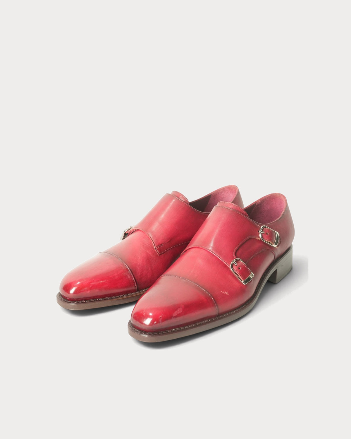 Masterpiece Double Monk Strap (Chisel) · Ruby · Archive No.1830