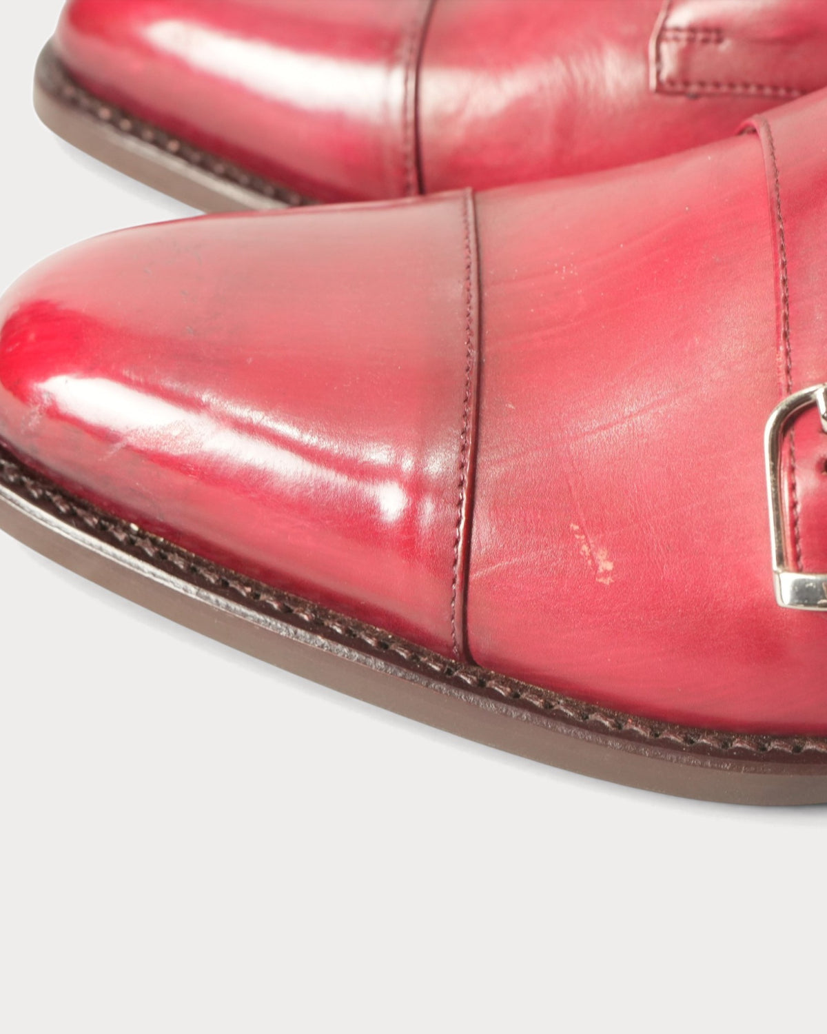 Masterpiece Double Monk Strap (Chisel) · Ruby · Archive No.1830
