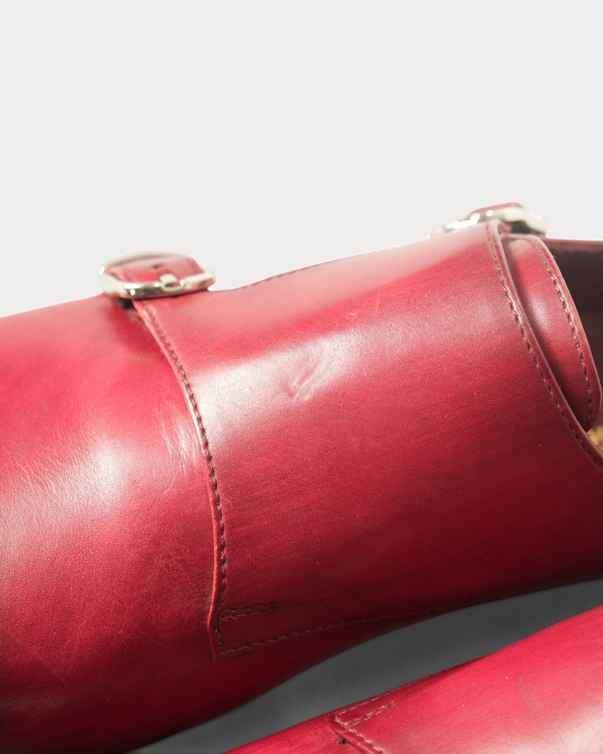Masterpiece Double Monk Strap (Chisel) · Ruby · Archive No.1830