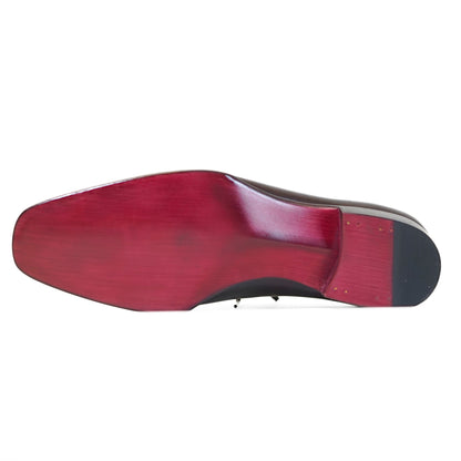 MANGO MOJITO Balmoral Oxford dress shoe featuring a sleek fiddleback sole and pitch heel construction