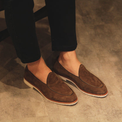 ML WFH Belgian Loafer - Suede Brown