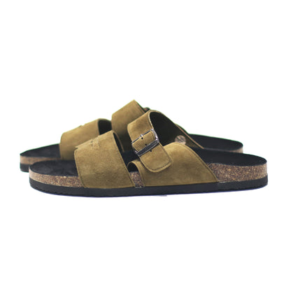 MM Sandals - Suede Olive Green